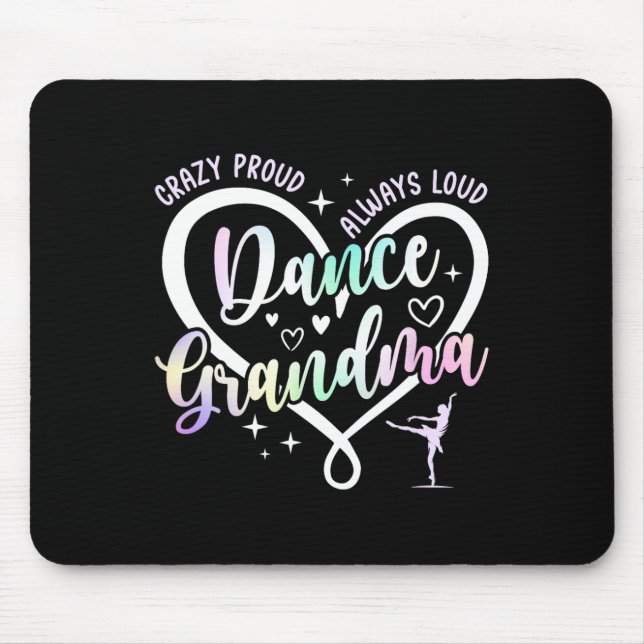 Tapis De Souris Danse Fou Fier Grandma Danse Grandma Danse Grand (Devant)