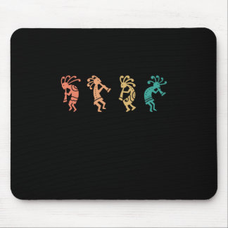 Tapis De Souris Danse Kokopelli Sud-Ouest des États-Unis Amérindie