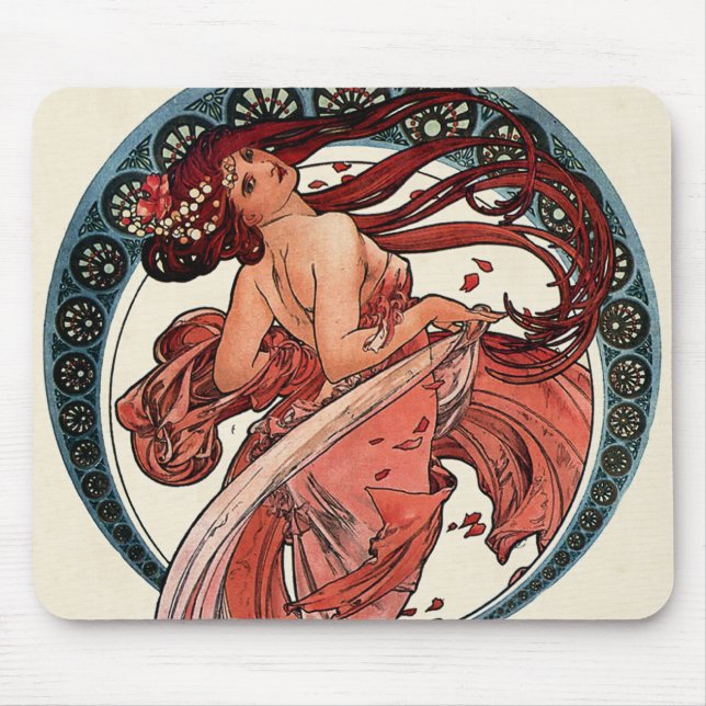 Tapis De Souris Danse par Alfons Mucha 1898 (Devant)