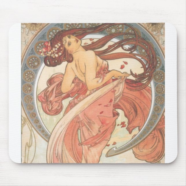 Tapis De Souris Danse par Mucha (Devant)