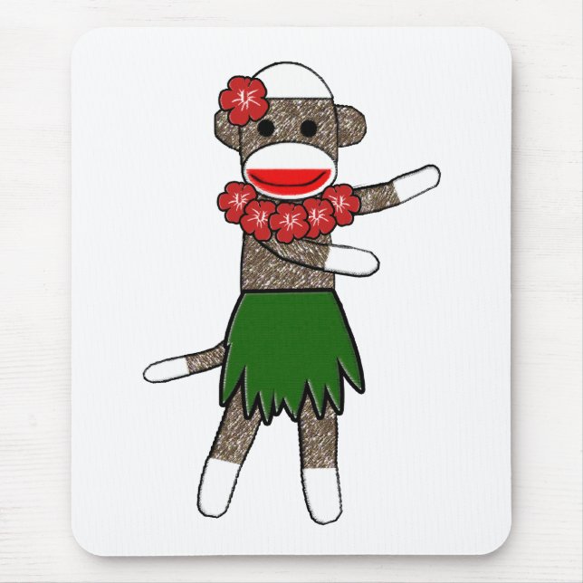 Tapis De Souris Danse polynésienne Sockmonkey - Mousepad (Devant)
