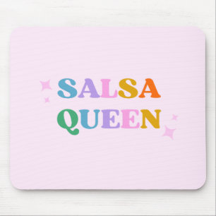 Tapis De Souris Danse salsa typographie rétro moderne