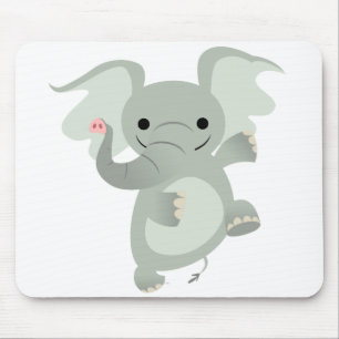 Tapis De Souris Danser Caricature Elephant Mousepad