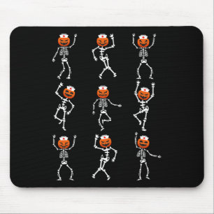 Tapis De Souris Danser drôle Skeleton Nurse Halloween Soins de san