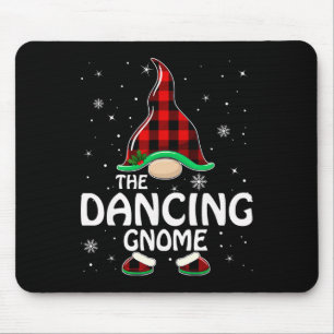 Tapis De Souris Danser Gnome Buffalo Plaid Matching Family Christ