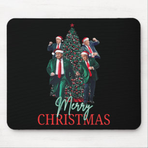 Tapis De Souris Danser Trump Père Noël Joyeux Noël à la maison de 