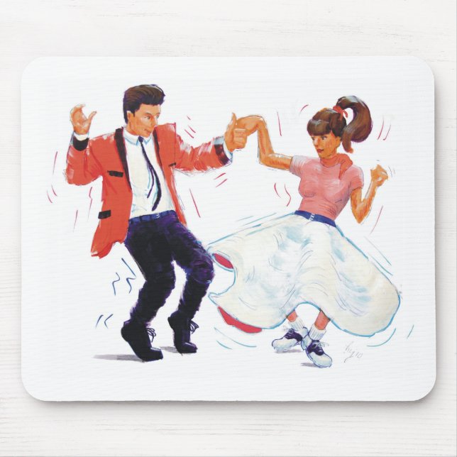 Tapis De Souris danseur d'oscillation avec des chaussures de jupe (Devant)