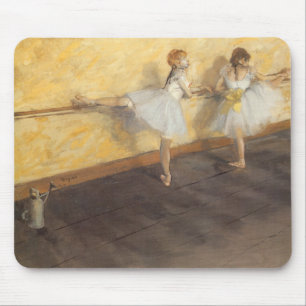 Tapis De Souris Danseurs au Bar par Edgar Degas, Ballet Vintage