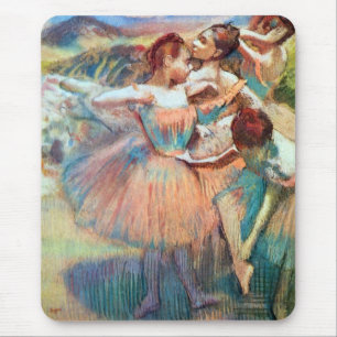 Tapis De Souris Danseurs dans un paysage par Edgar Degas