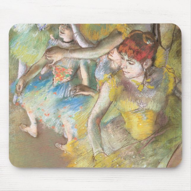 Tapis De Souris Danseurs de ballet sur scène par Edgar Degas (Devant)