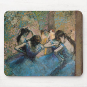 Tapis De Souris Danseurs d'Edgar Degas   dans le bleu, 1890