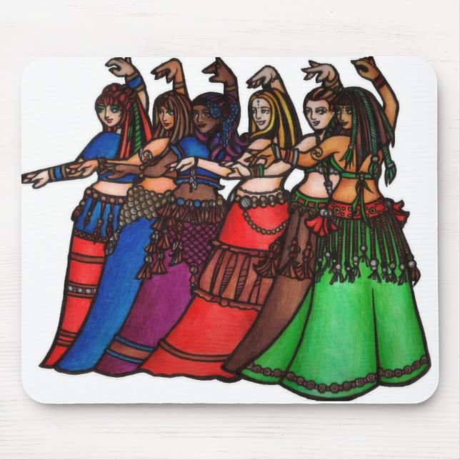 Tapis De Souris Danseurs du ventre de Tribal Line (Devant)