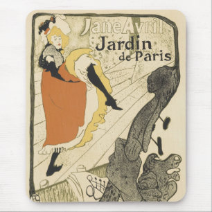 Tapis De Souris Danseuse Art Nouveau Jane Avril, Toulouse Lautrec