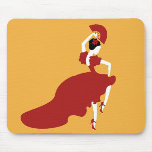 Tapis de souris danseuse flamenco
