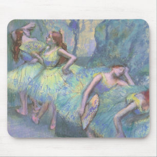 Tapis De Souris Danseuses de ballet dans les coulisses d'Edgar Deg
