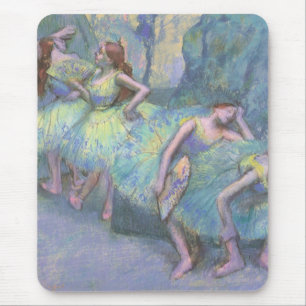 Tapis De Souris Danseuses de ballet dans les coulisses d'Edgar Deg