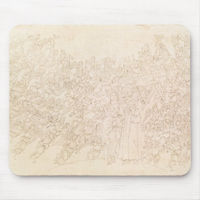 Tapis De Souris Dante et Béatrice, du ` de Dante divin (Devant)