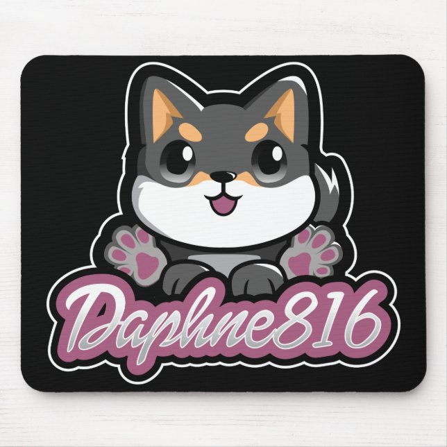 Tapis De Souris Daphne 816 Mousepad - noir (Devant)
