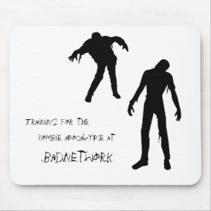 Tapis de souris d'apocalypse de zombi