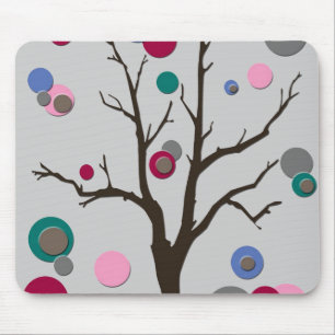 Tapis de souris d'arbre de point de polka