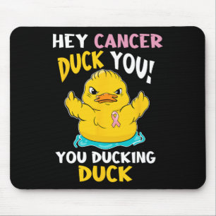 Tapis De Souris Daring Duckie - Guerrier du cancer du sein