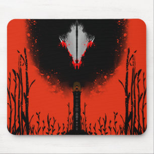 Tapis De Souris Dark Anime Fantasy Crow and Demon Art