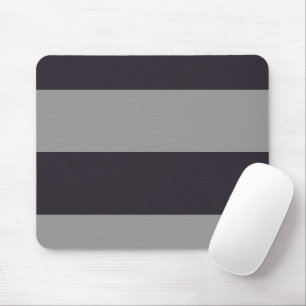 Tapis De Souris Dark Purple and Grey Simple Extra Wide Stripes