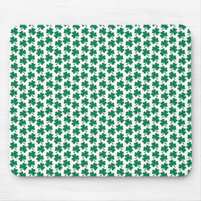 Tapis De Souris Dark Shamrocks White (Devant)