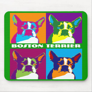 Tapis de souris d'art de bruit de Boston Terrier