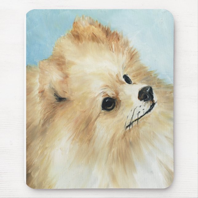 Tapis de souris d'art de chien d'étude de tête de (Devant)
