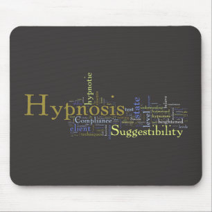 Tapis de souris d'art de mot d'hypnose