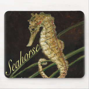 Tapis de souris d'art "d'hippocampe"