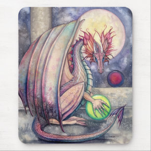 Tapis de souris d'art fantastique Dragon's Perch