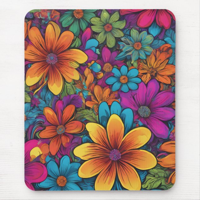 Tapis de souris d'art "Flowerpower" (Devant)