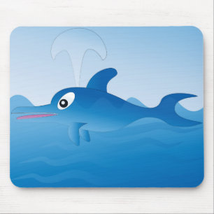 Tapis De Souris Dauphin bleu