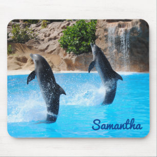 Tapis De Souris Dauphins Danseurs Vie Marine