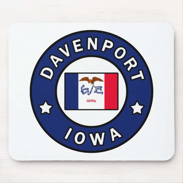 Tapis De Souris Davenport Iowa (Devant)