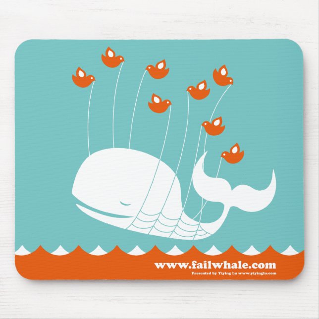 Tapis de souris de baleine d'échouer (Devant)