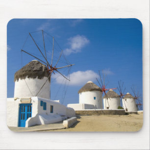 Tapis De Souris De beaux moulins à vent sur l'île de Mykonos,