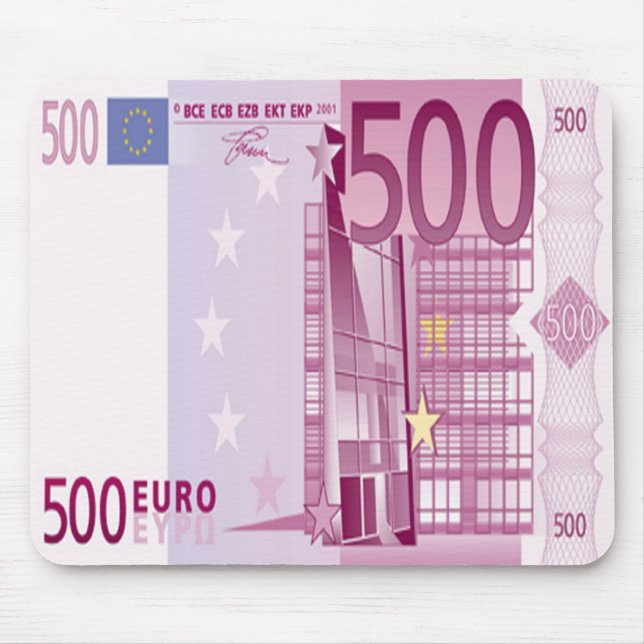 Tapis de souris de Bill de l'euro 500 (Devant)
