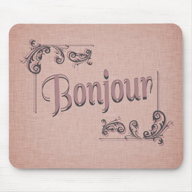 Tapis de souris de Bonjour (Devant)