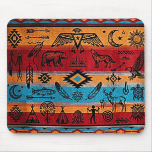 Tapis de souris de bureau Art tribal
