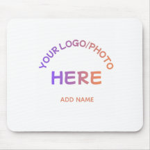 Tapis de souris de bureau avec texte de logo d'éco
