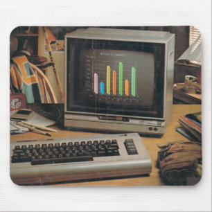 Tapis de souris de calcul vintage