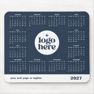 Tapis de souris de calendrier de logo d'entreprise