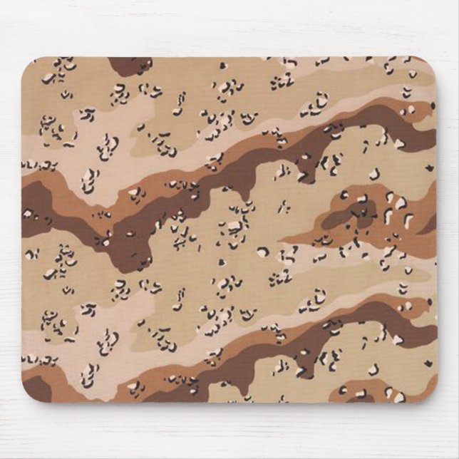 Tapis de souris de Camo de puce de chocolat (Devant)
