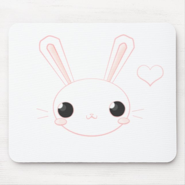 Tapis de souris de Chan de lapin de gaffe (Devant)