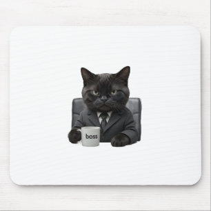 Tapis de souris de chat grincheux amusant pour pat