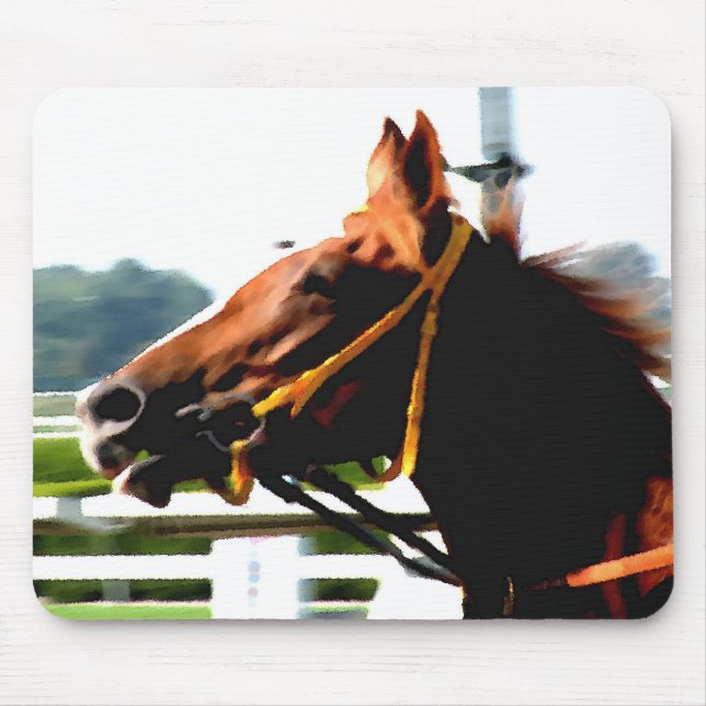 Tapis de souris de cheval de course de pur sang (Devant)