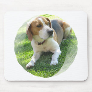 Tapis de souris de chien de chasse de beagle